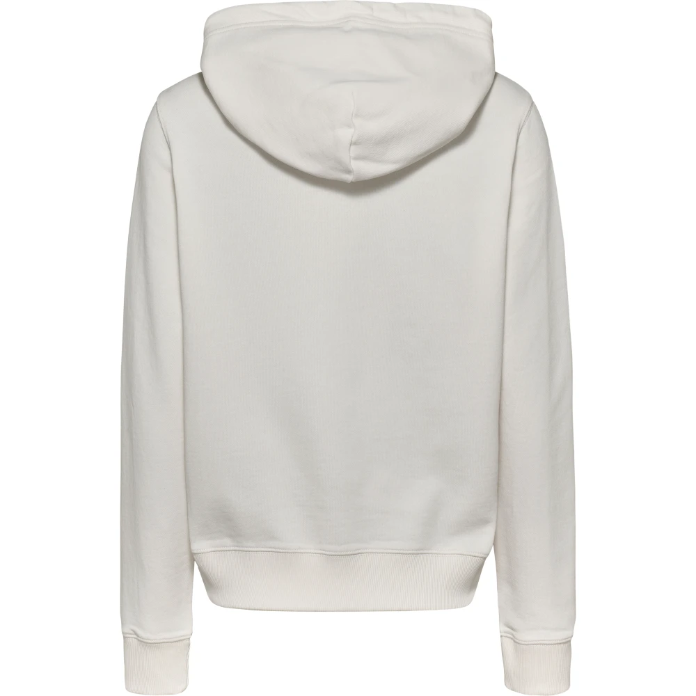 Tommy Jeans Navy Blauwe Hoodie Vrouwen White Dames