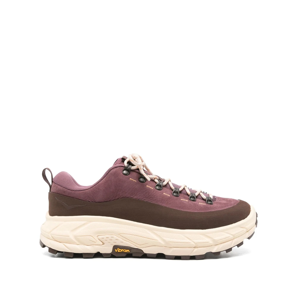 Hoka One One Men's Red Wine Sneaker With Vibram Sole - Outdoor Shoes - 10 1/2 Uk - Sport