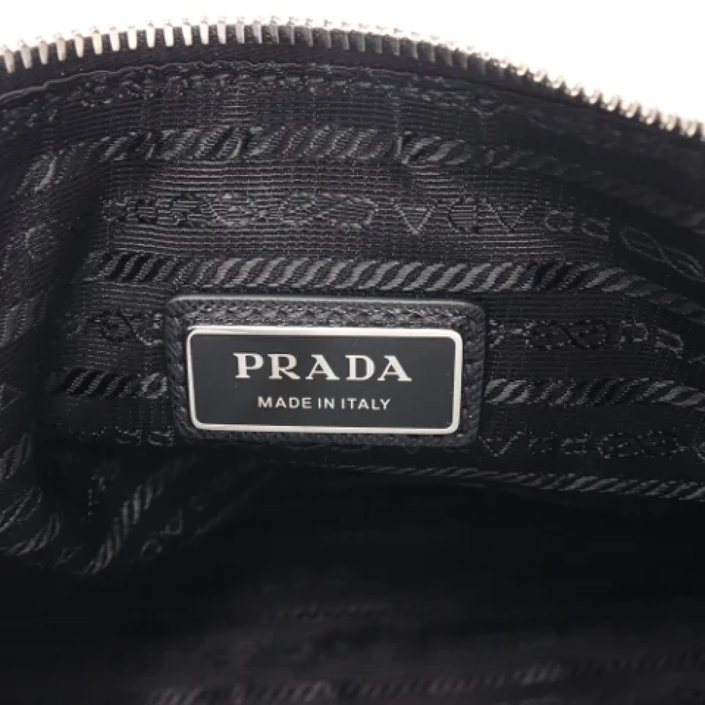 Prada Vintage Pre-owned Leather prada-bags Black Dames