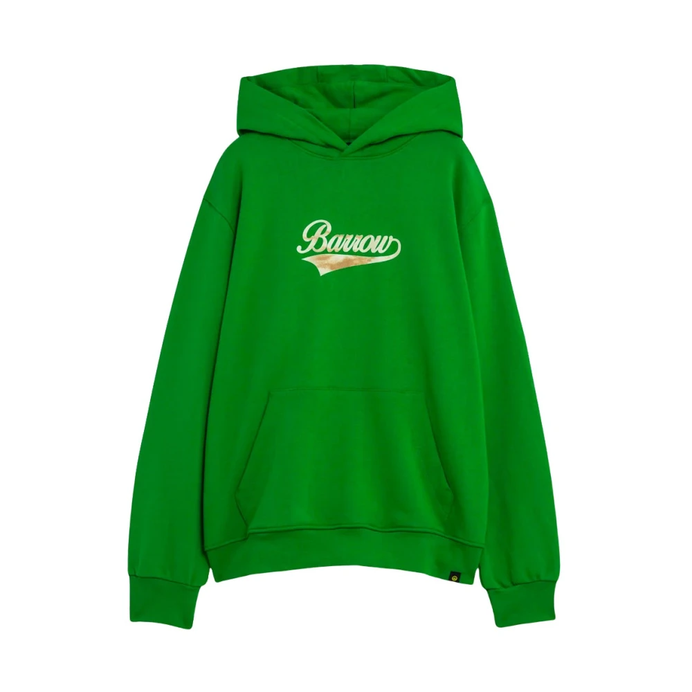 Barrow Hoodie met voor- en achterprint Green Heren