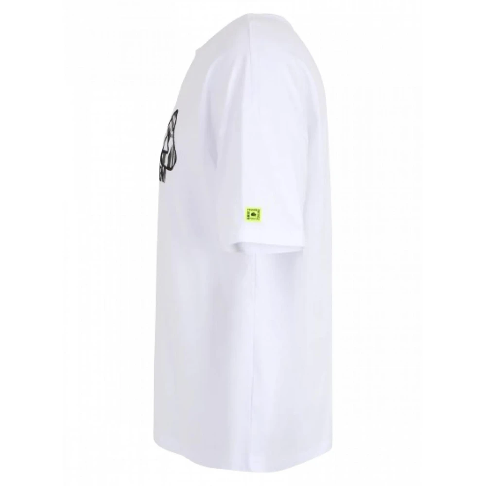 Fila Oversized katoenen T-shirt met borduurwerk White Heren