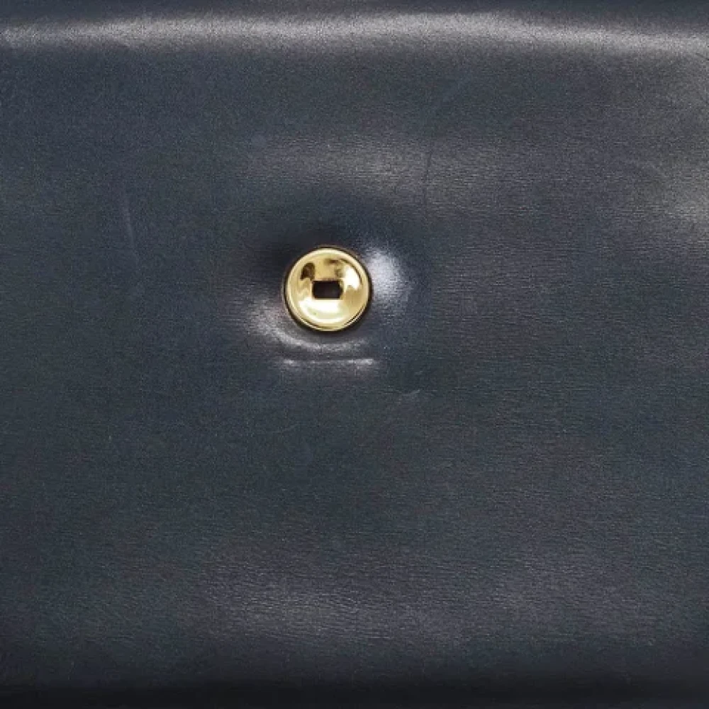 Gucci Vintage Pre-owned Leather gucci-bags Blue Dames