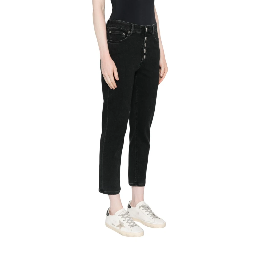 Dondup Klassieke Denim Jeans voor Mannen Black Dames
