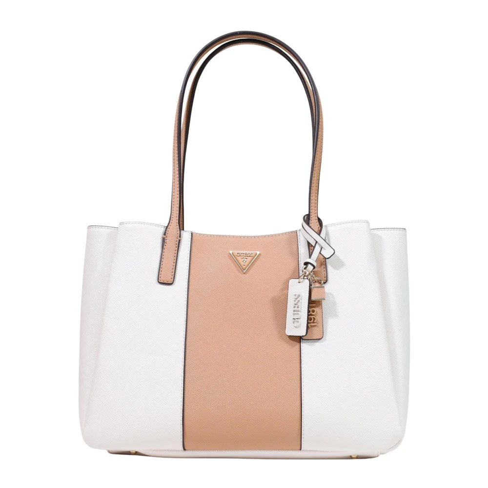 Guess Women's Beige Bramina Small Satchel - Handbags - One Size - Bags