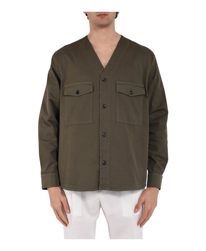 cotton-overshirt-with-v-neck