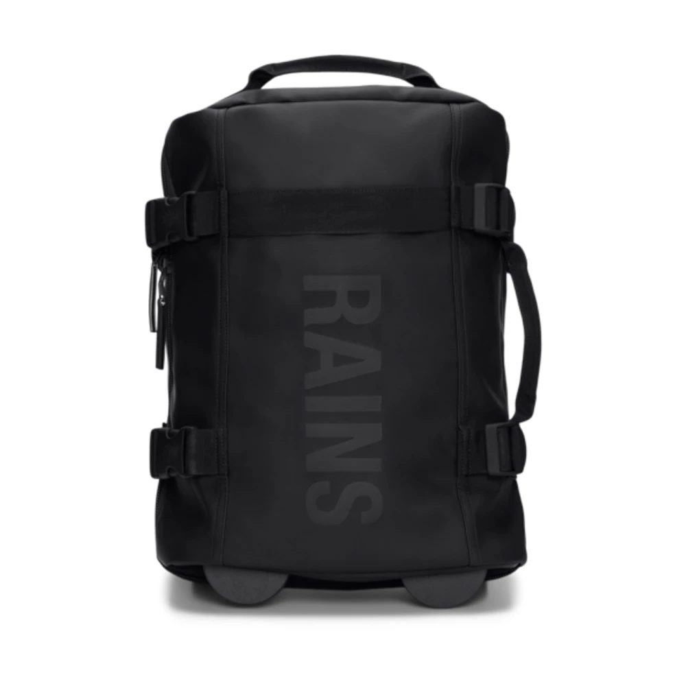 Rains Polyestertrolley met polyurethaancoating Black Heren