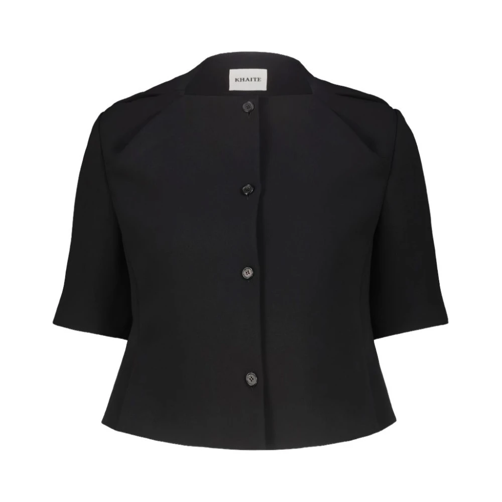 Khaite Black Franc Short Jacket - Female - Blazers - S - Jackets