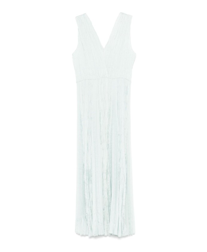 pastel-blue-plunging-v-neck-dress