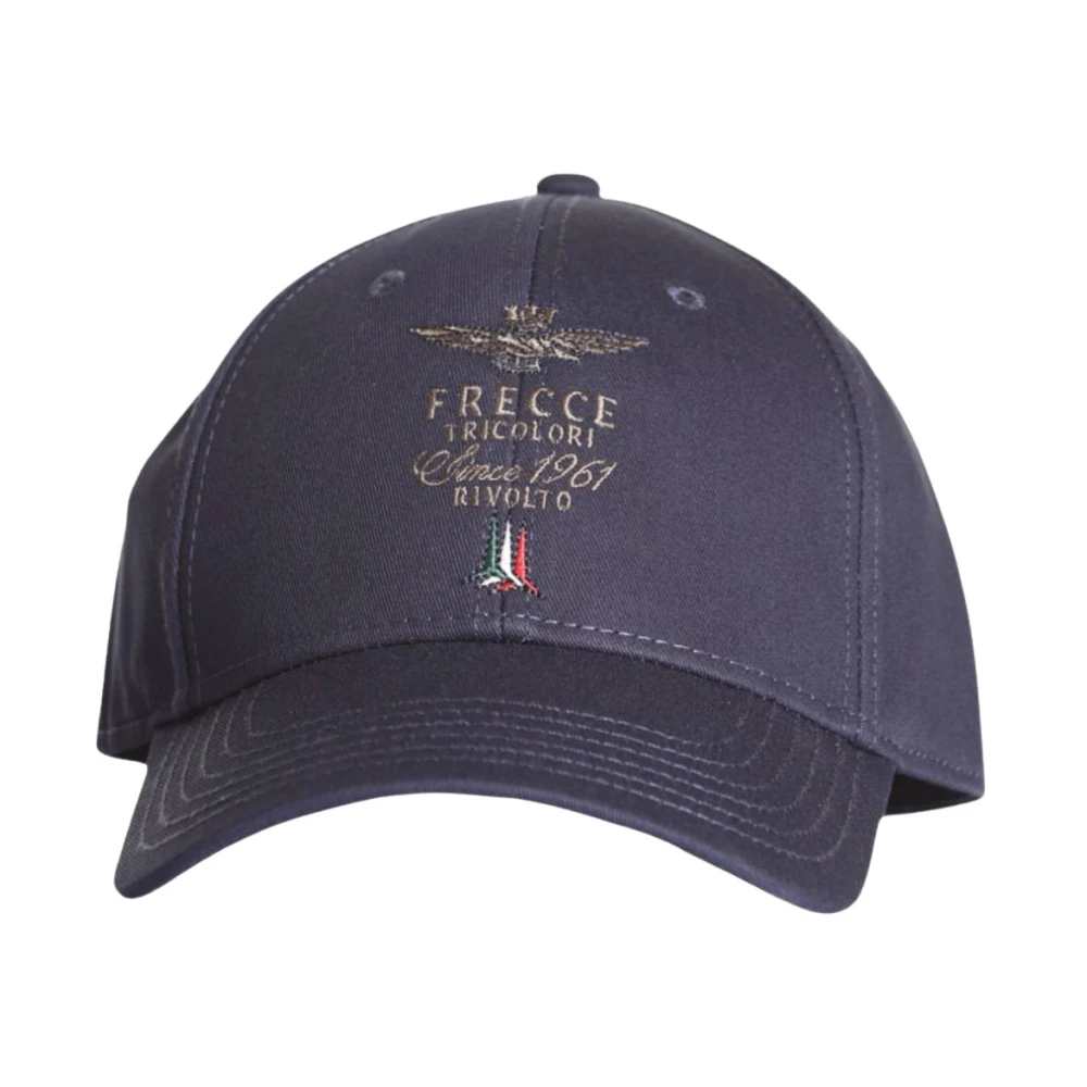 Aeronautica militare Blauwe Baseballpet met Tricolori-details Blue Heren
