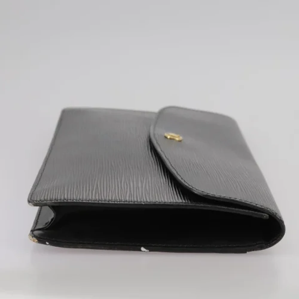 Louis Vuitton Vintage Pre-owned Leather clutches Black Dames