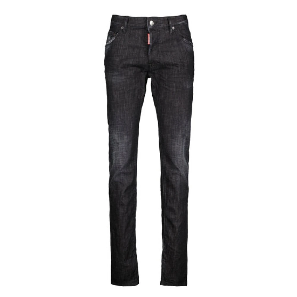 Dsquared2 Stiliga Slim-fit Jeans Black, Herr