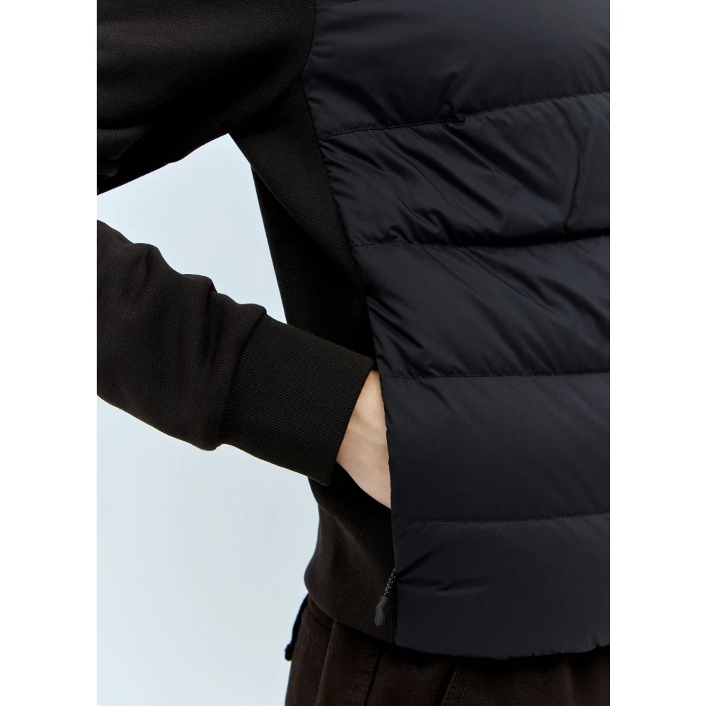 Moncler Gewatteerde Zip-Up Vest Black Dames
