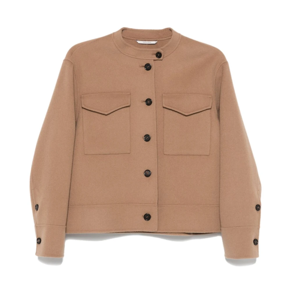 Max Mara Kameeljas Supreme Design Button-Down Kraag Brown Dames