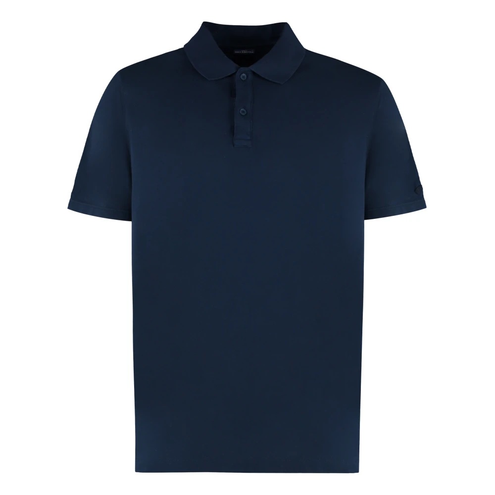 Paul & Shark Blue Polo Shirts, Male, Xs, Short Sleeve Cotton Polo Shirt