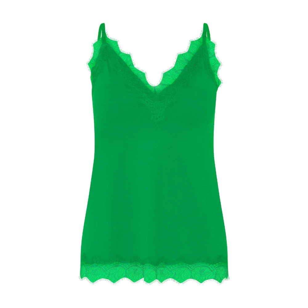 Rosemunde Mouwloze Strap Top Billie Stijl Green Dames