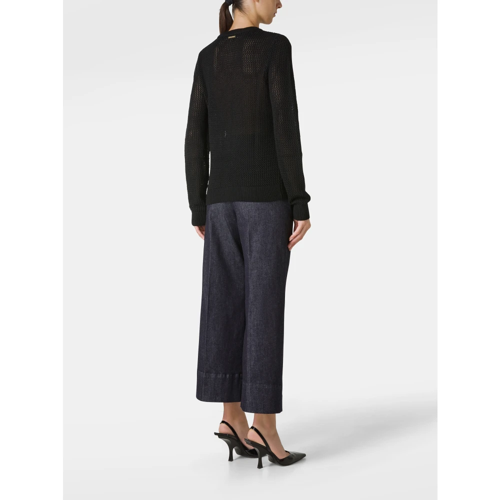 Michael Kors Zwarte Merino wollen trui Black Dames