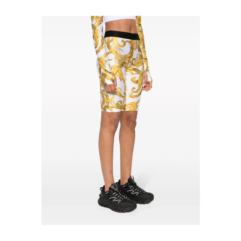Versace Jeans Couture Witte Dames Shorts Ss24 White Dames