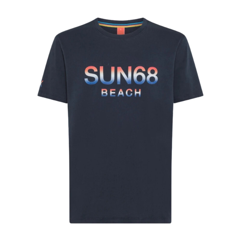 Sun68 - Tops > T-Shirts - Blue - Sun68 - Modalova