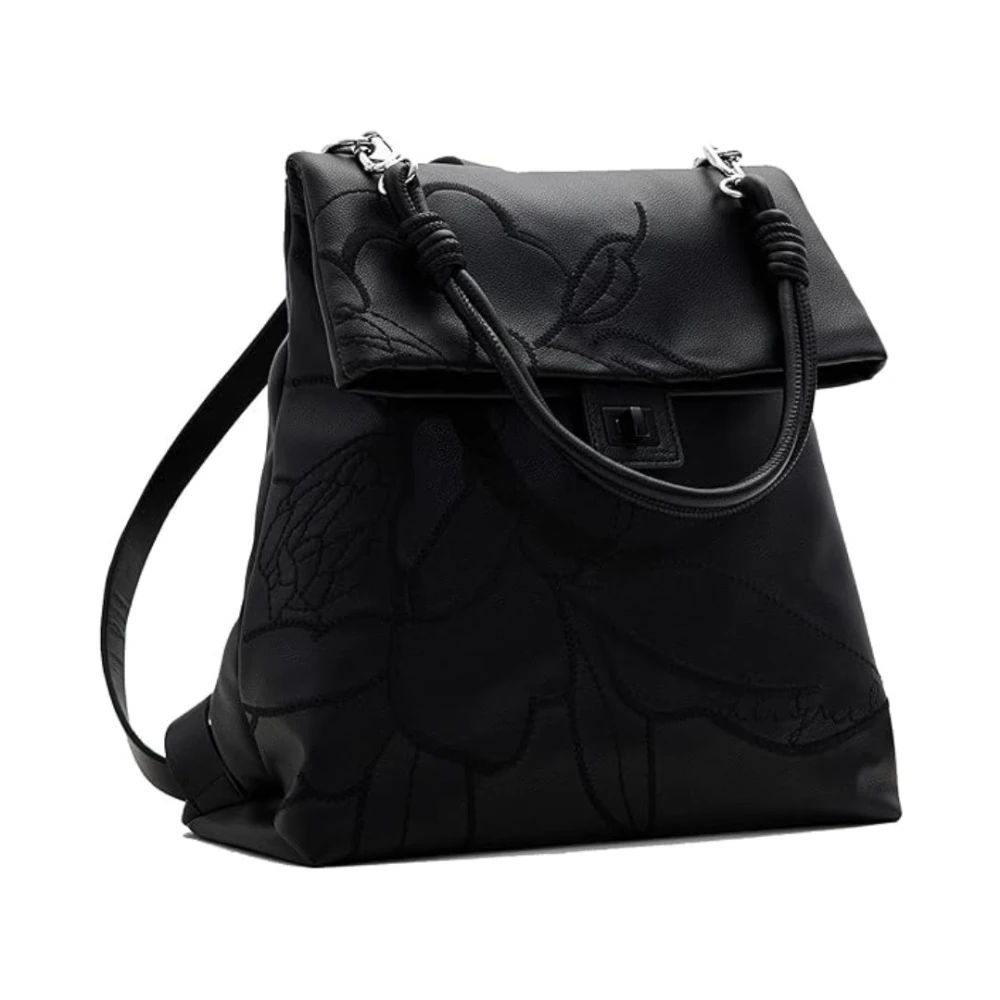 Desigual Stijlvolle Rugzak Black Dames