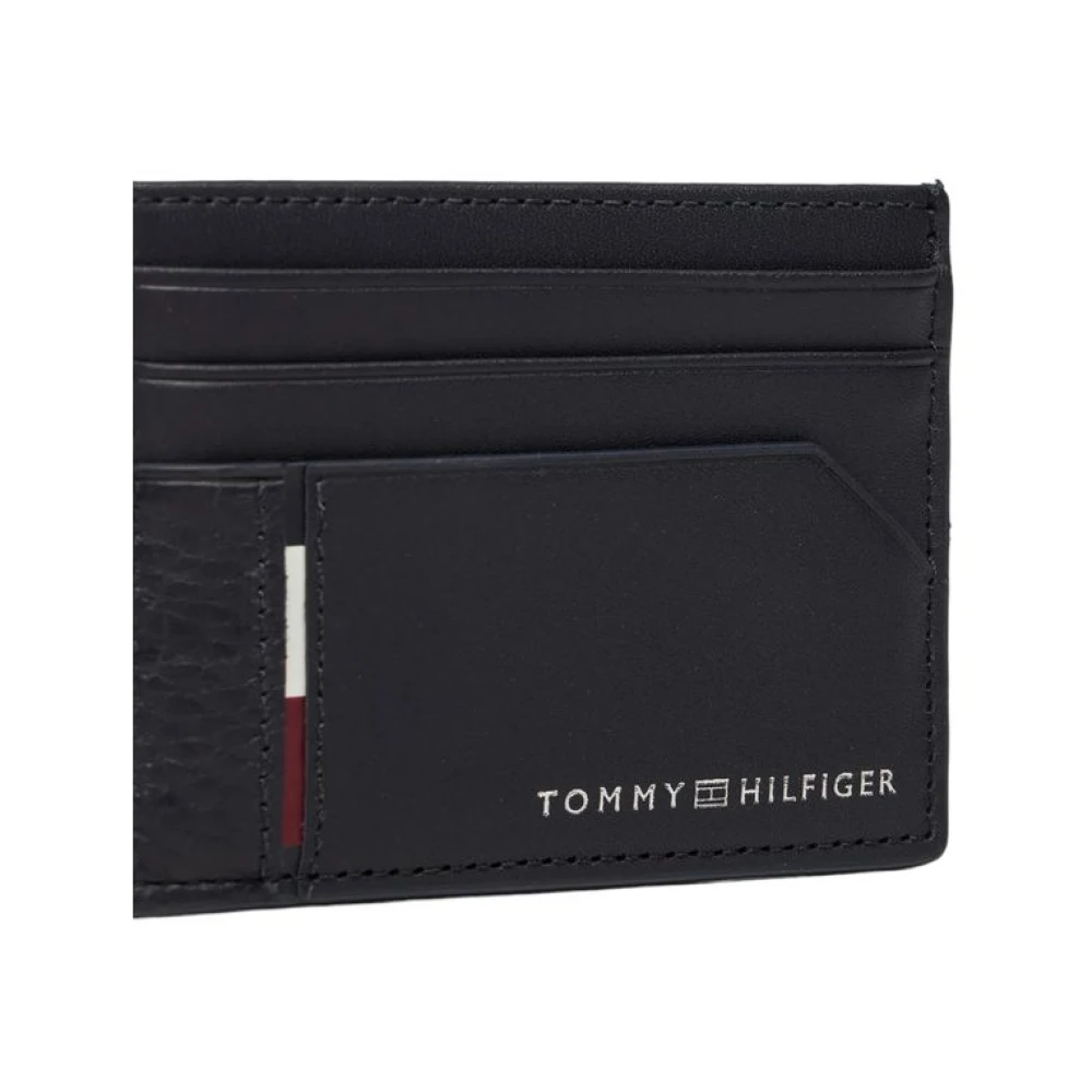 Tommy Hilfiger Blauw Leren Herenportemonnee Herfst Winter Collectie Blue Heren
