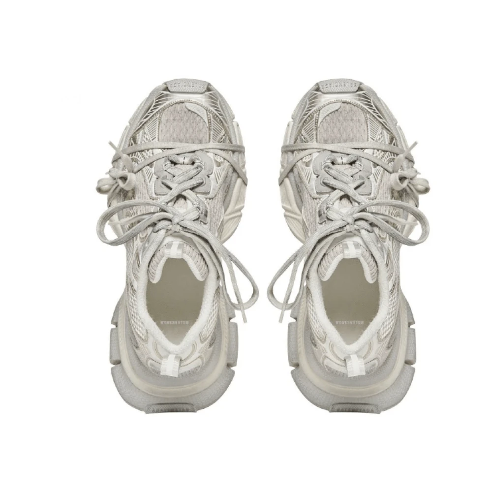 Balenciaga Sneakers met mesh-panel en metallic details White Dames