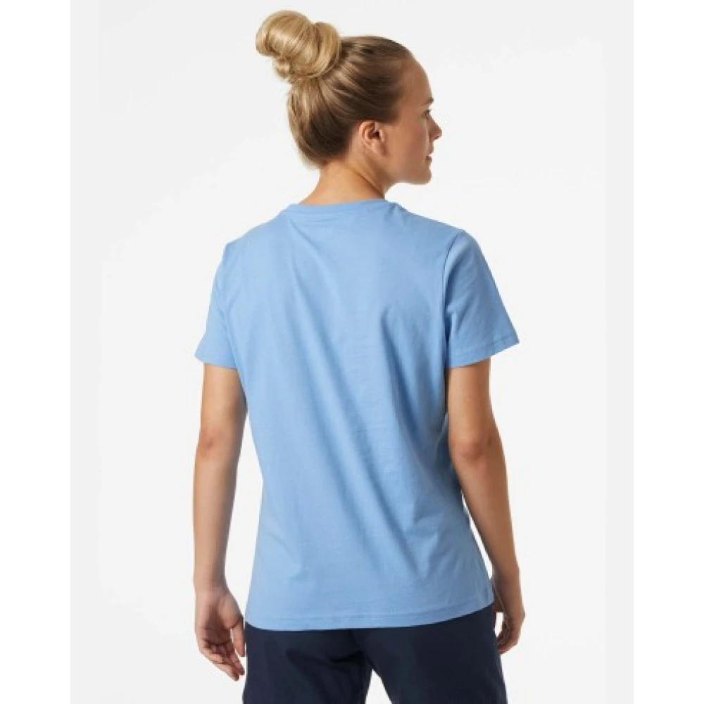 Helly Hansen Dames Organisch Katoenen T-Shirt Blue Dames