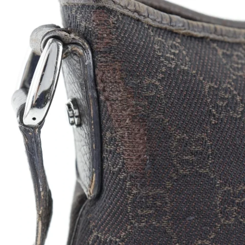Gucci Vintage Pre-owned Canvas crossbody-bags Brown Dames
