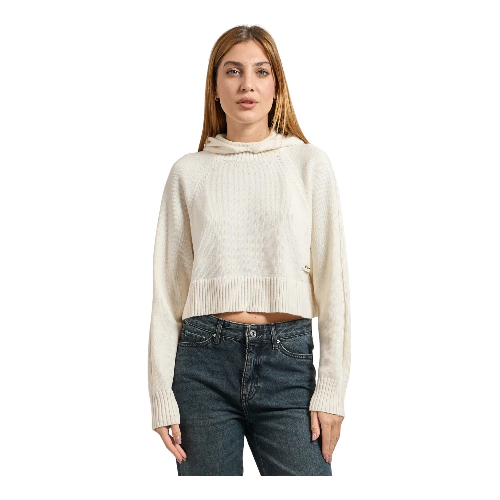 Armani Exchange Damen Weiß Sweatshirts & Hoodies, Xsgröße: