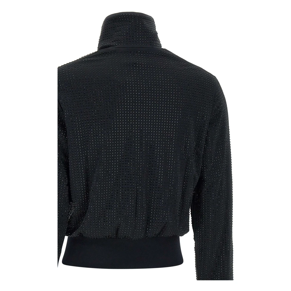 Adidas Rhinestone Track Top Sweatshirt Zwart Black Dames