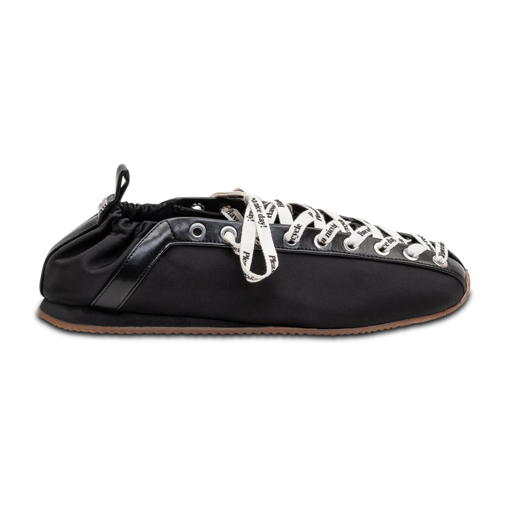 Ganni Women's Black Ballerina Shoes, 8 Uk, Sporty Ballerina