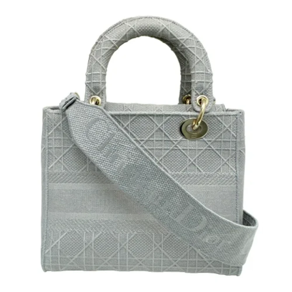 Dior Vintage Pre-owned Canvas dior-bags Gray Dames