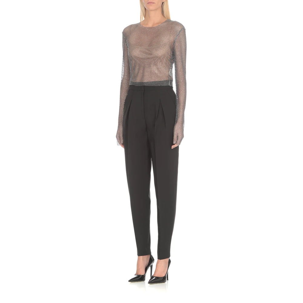 Genny Zwarte Broek met Zakken Black Dames