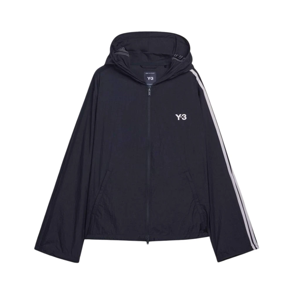 Y-3 Black Light Jackets, Male, M, Nyl Wire 3S Tt