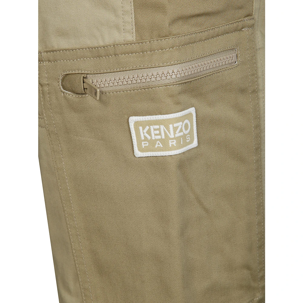 Kenzo Slim Cargo Broek Beige Heren
