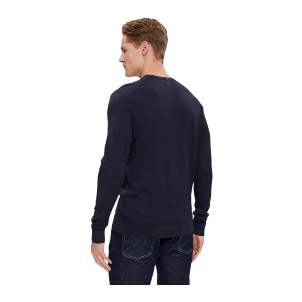 Calvin Klein V-hals Trui Blue Heren