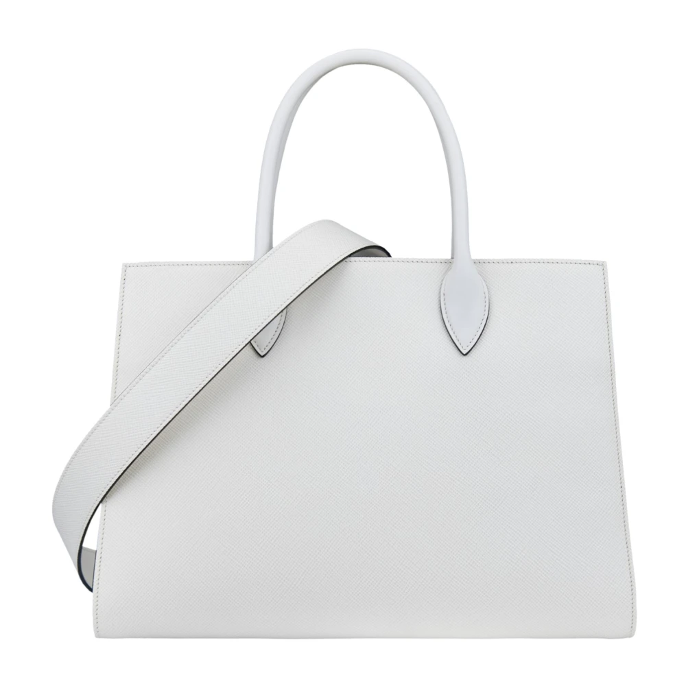 Prada Leren schoudertas voor dames White Dames