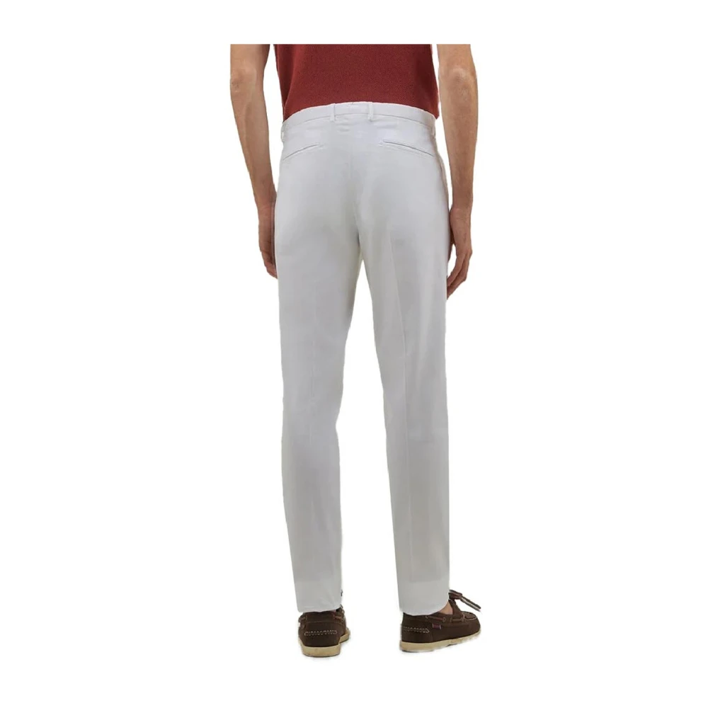 Boglioli Moderne Chino Broek White Heren