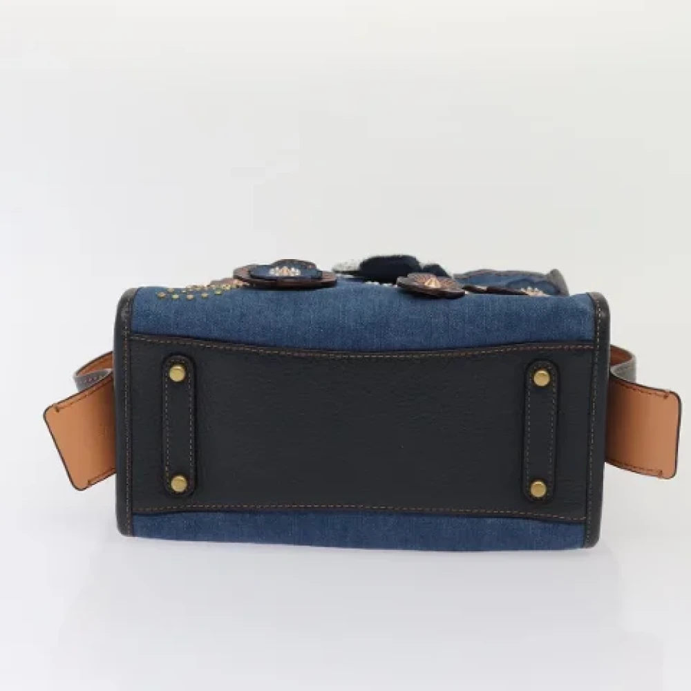Coach Pre-owned Canvas handbags Blue Dames