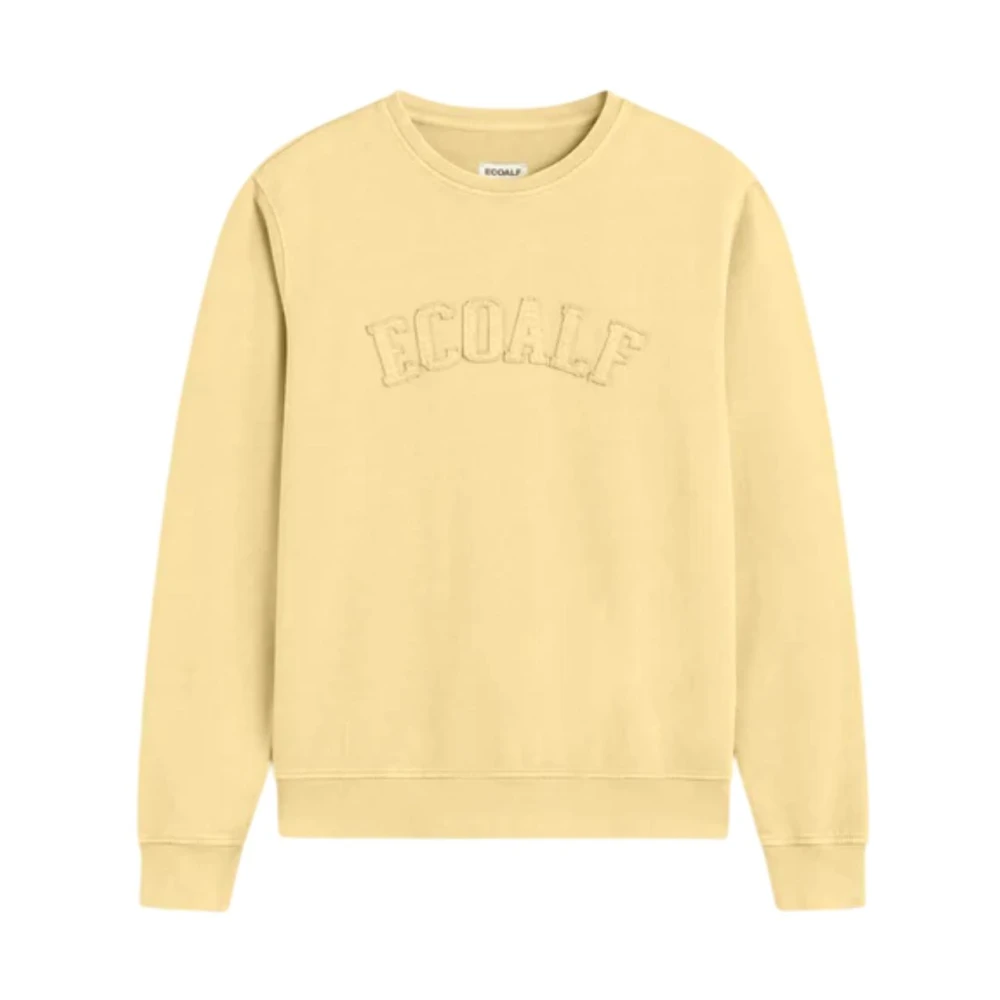 Ecoalf Minimalistische Vanille Sweater Yellow Heren