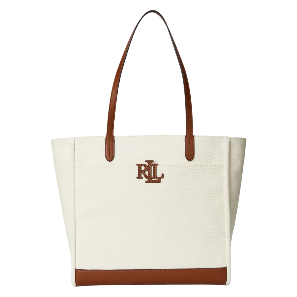 Ralph Lauren Donna Beige Large Cameryn Tote Bag