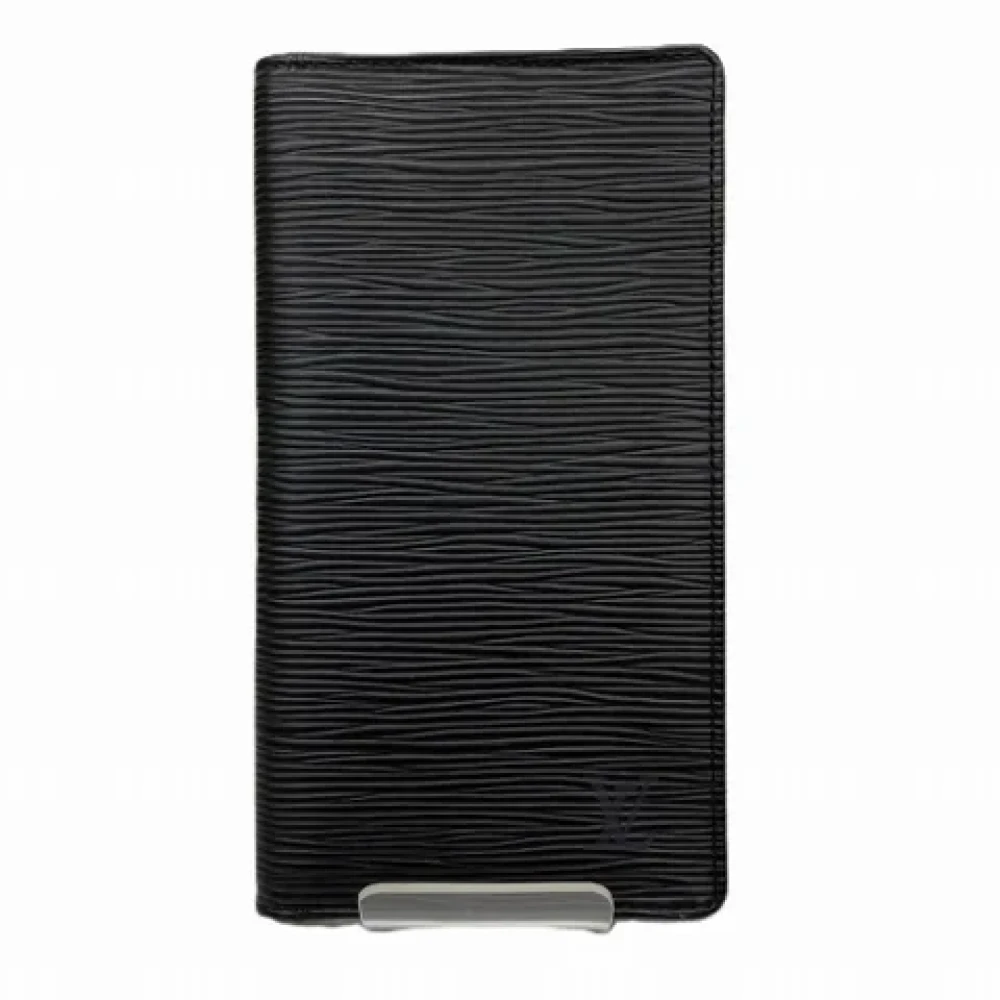 Louis Vuitton Vintage Pre-owned Leather wallets Black Heren