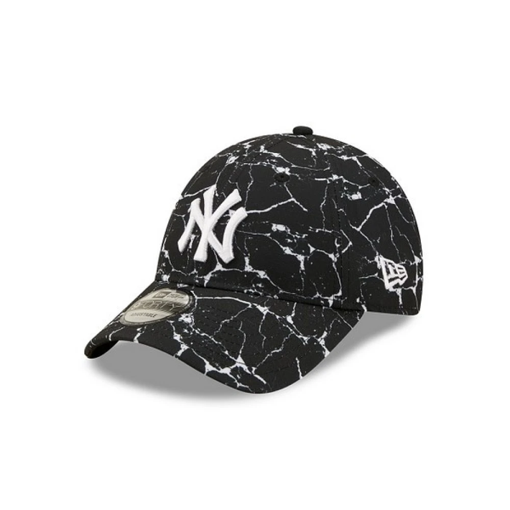 new era Zwarte Yankees Marble 9Forty Pet Black Heren