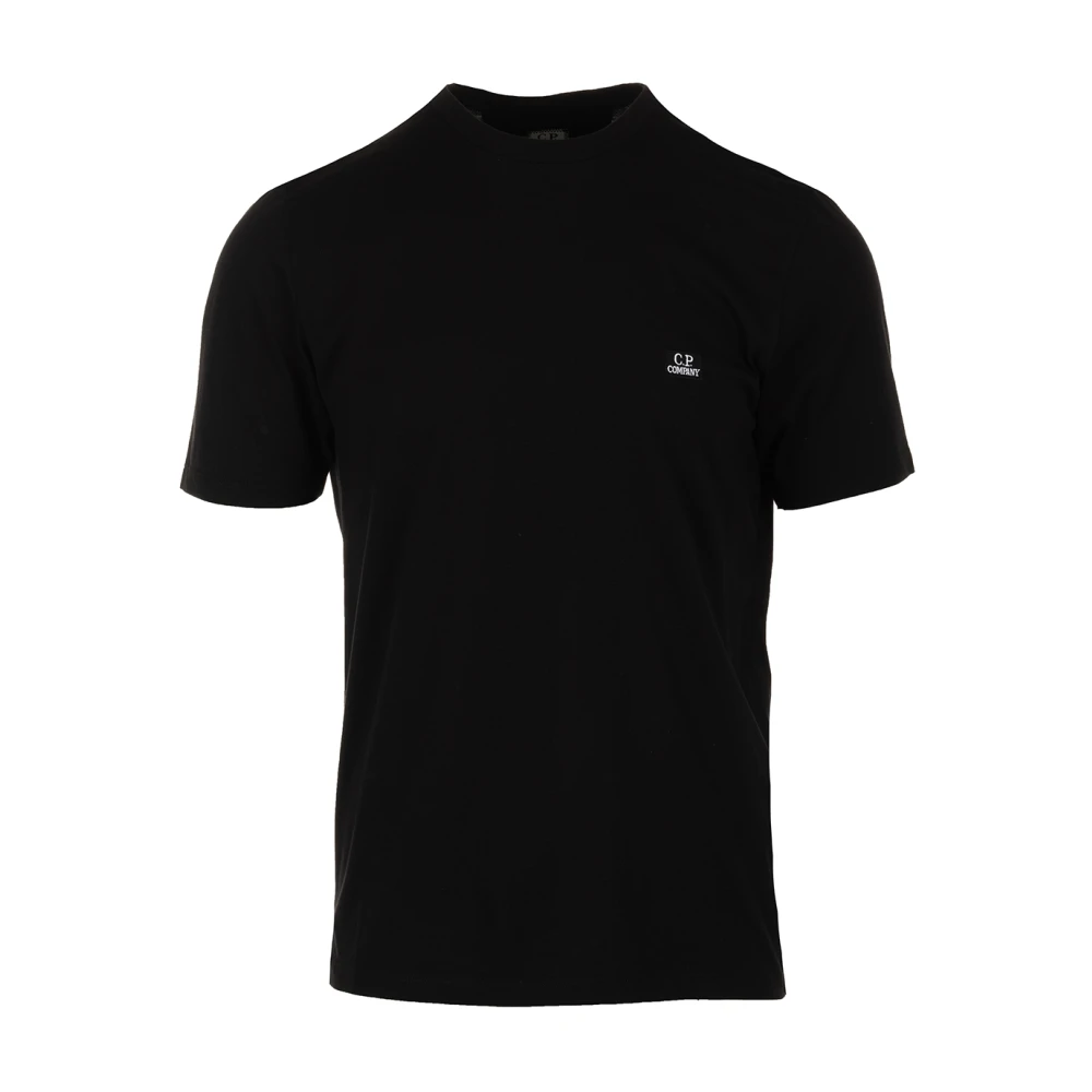 C.P. Company Jersey Logo Zwart T-shirt Black Heren