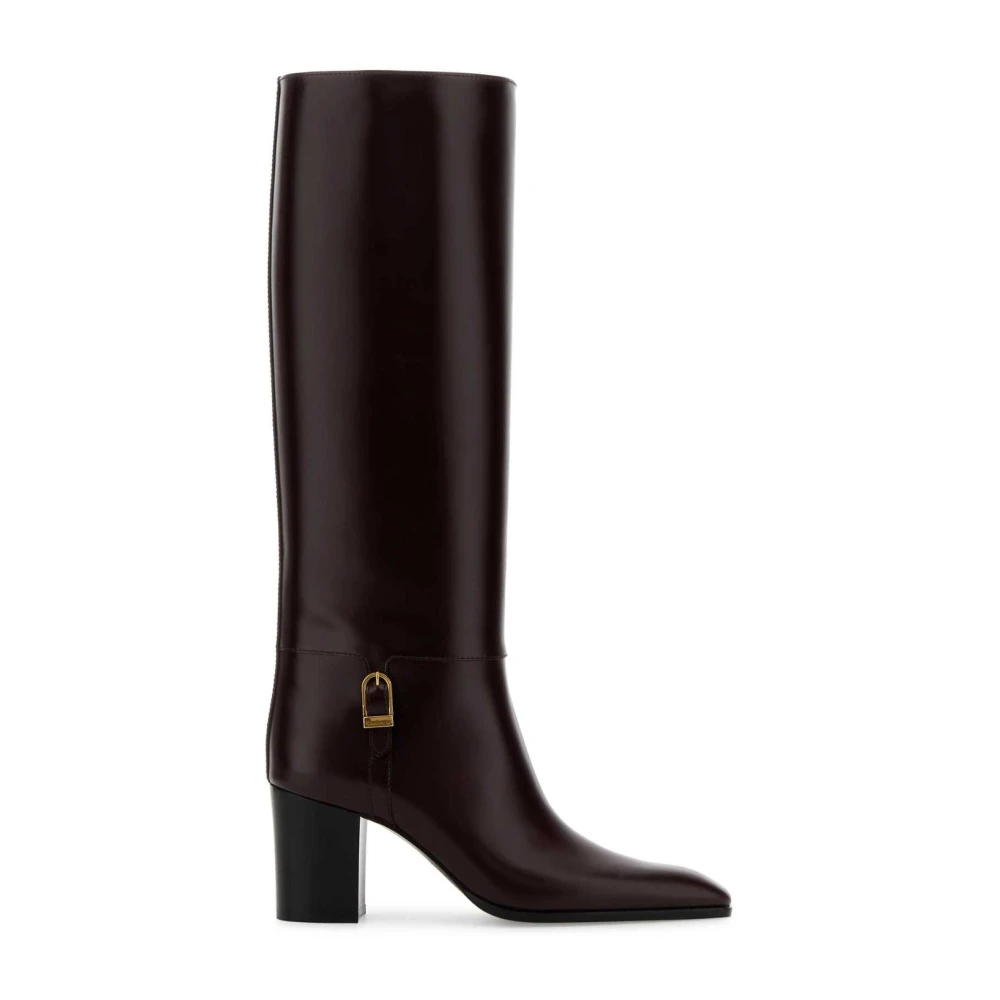 Saint Laurent Women's Red Julia Boots - Heeled Boots - 4 Uk - Shoes