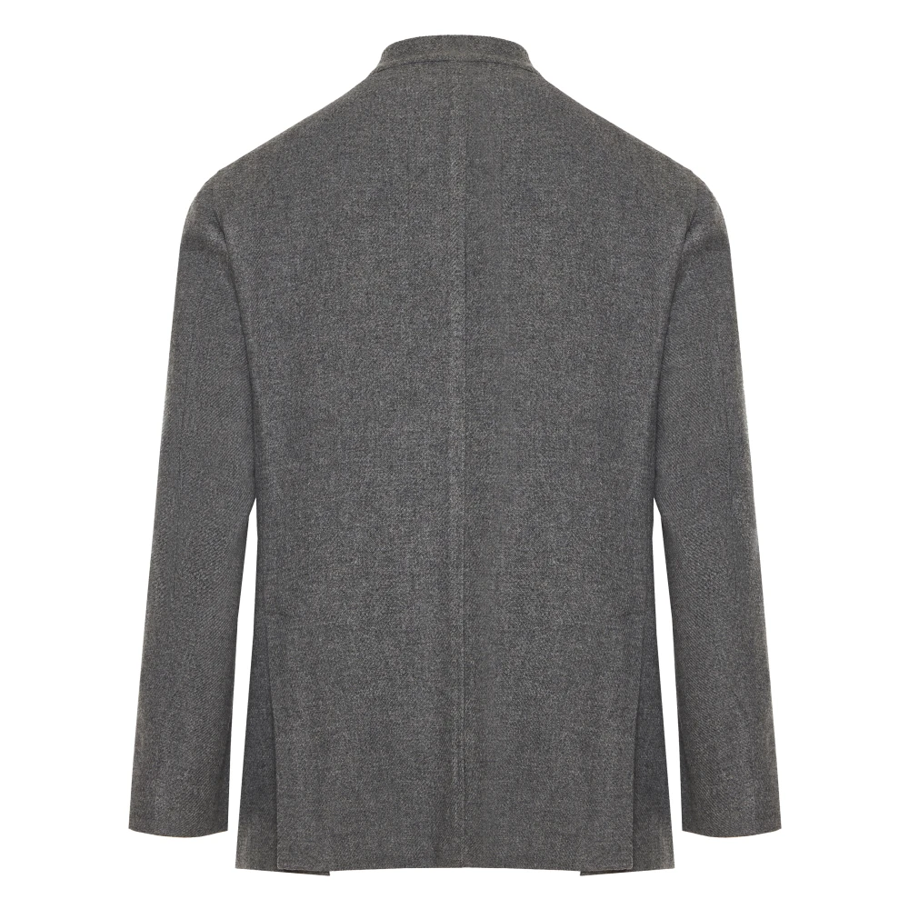 Boglioli Luxe Wol Kasjmier Jas Gray Heren