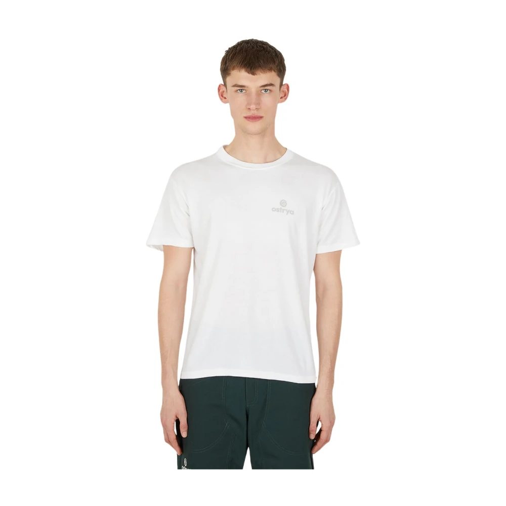 Ostrya Grafische Print T-shirt White Heren