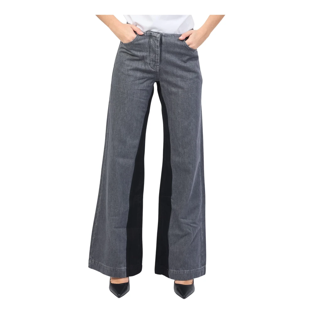 PATRIZIA PEPE Grijze Elegante Jurk Gray Dames