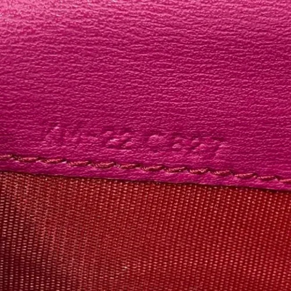 Salvatore Ferragamo Pre-owned Leather wallets Pink Dames