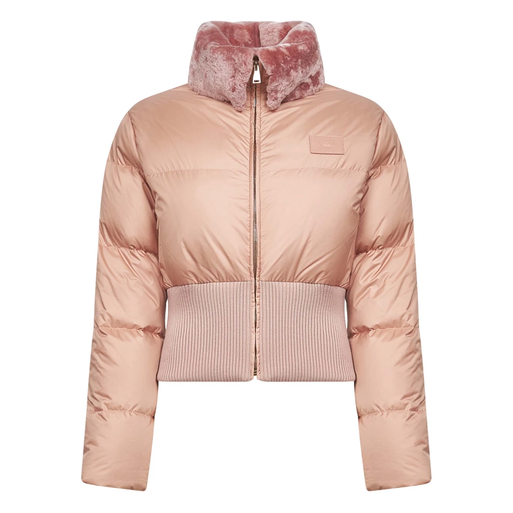 Fendi Damen Rosa Jacken, Mgröße: