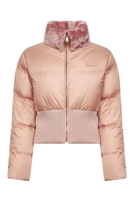 Quiltad Shearling Trim Kappa
